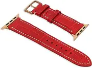 [VIP Billionaires] Luxury Alligator Leather Watch Straps, Handmade Smart Watch Bands, Compatible With All Series