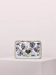 nicola floral twistlock medium convertible chain shoulder bag