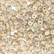 Chalk Gr Dark Travertine Superduo Beads (DU0503000-85455-TB)