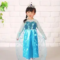 在飛比找PChome24h購物優惠-Angeljiejie-聖誕節童裝系列-愛爾莎公主童裝(M)