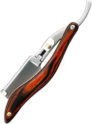 LALAFINA Beard Shaver Barber Razor Men's Razor Shaving Manual Stainless Steel Handle S23-1