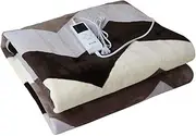 Electric Blanket -Double Bed King Size Electric Blanket 150×180cm- Dual Control-Overheat Protection System -Smart Timing-Suitable for All Night Safety Use