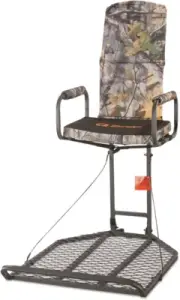 Deluxe Hang-On Tree Stand Chair for Hunting Cushion Seat Hunt Gear Equipment Acc
