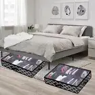 Shoes Container Visible Multi-purpose Foldable Under-bed Shoes Organizer Thick