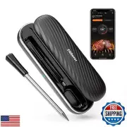 Bluetooth Meat Thermometer Wireless Probe for Smoker 500ft, Fitflavor Digital