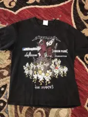 2003 Metallica Band Tour Shirt Summer Sanitarium Deftones Linkin Park Reprint