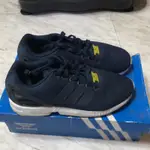 《二手》ADIDAS ORIGINALS ZX FLUX 海軍藍 深藍 藍白 復古 慢跑鞋 格紋編織 M19841