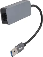 USB to 2.5G Ethernet Adapter, USB 3.0 to RJ45 2.5Gbs LAN Gigabit Network Adapter with 10/100/1000/2500Mbps Speed, for Windows 7/8/8.1/10/XP, OS X, Linux, Laptop