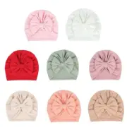 Baby Beanie Fashion Headwear Big Bowknot Hat Gender Neutral Newborn Headdress