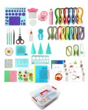 Paper Quilling Kit 3mm/5mm/10mm 1740pcs Quilling Paper Strips Quilling Tool S...