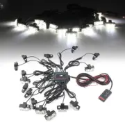 LED White Truck Strobe Emergency Warning Light Strobe Lights Deck Dash Grill