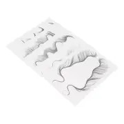 5Pcs Temporary Hair Tattoo Stickers Curly Hair Makeup Stickers Tattoo Sticke MGR