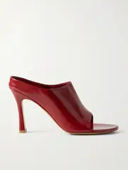 [Bottega Veneta] Bottega Veneta - Rana Leather Mules - Red - IT38 IT 38 Red