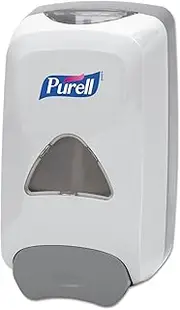 PURELL FMX-12 Push-Style Hand Sanitizer Foam Dispenser, White, Dispenser for 1200 mL PURELL FMX-12 Sanitizer Foam Refill - 5120-06