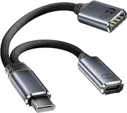 USB C OTG, USB C to OTG Adapter and PD 100W Fast Charging Compatible with iPad Pro, Samsung Galaxy S20+, Switch, Google Chromecast and Chromecast Google TV 2020 Pi KVM