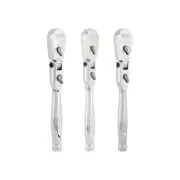 Milwaukee Ratchet Set Flex Head Design Chrome-Plated Steel, Reversible(3-Piece)