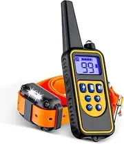 Dog Training Collars, Dog Shock Collar with Remote 2600 feet, 3 Modes Beep Vibration Shock, IPX7 Waterproof, LED Light, USB Charging, Dog Bark Collar for Training Small Medium Large Dogs