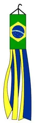 60" Brazil Brazilian Nylon Wind Sock Windsock