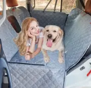 Back Seat Extender for Dogs, The Hard Bottom Hammock for Cars and SUVs