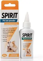 Pet Ear Excess Hair Removing Powder Ear Healthy Care Antimite Antiticks Cleaning