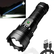 【3Km Extreme Long Shot】Led Torch Extremely Bright 30000 Lumens Flashlight, Po...