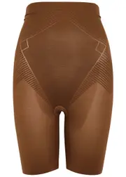 Spanx Thinstincts 2.0 High-Waist Mid-Thigh Shorts - Dark Brown - XL XL
