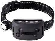 MASALING Bark Collar Rechargeable Waterproof Anti Bark Devices with Sound Vibration Static Shock for Small Medium Large Dog
