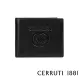 【Cerruti 1881】義大利頂級小牛皮12卡短夾皮夾 CEPU05536M(黑色 贈原廠送禮提袋)
