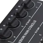 CX400 Mini Passive Stereo Mixer Mini Portable Stereo 4 Channel Mixer AG