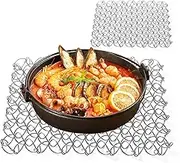 Metal Trivet,Hollow Spiral Wire Trivet | Heat Resistant Bowl Mat, Outdoor Camping Dish Mat, Table Mat for Kitchen Farmhouse Decoration