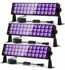 3x 72W Black Light Bar IP66 Waterproof, LED Blacklight with Plug+Switch+5ft Cord