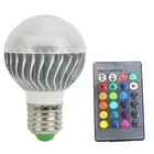 E27 LED RGB Lamp Spotlight Bulb 220V Bombillas LED 15W IR Remote Control