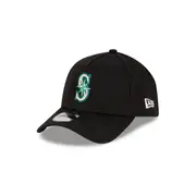 Seattle Mariners MLB Essentials Black 9FORTY A-Frame Snapback