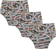 Baby Boys Potty Training Underwear Pants Absorb Water Overnight Training Pants Under Garment for 4T Cute Car Truck Road Traffic