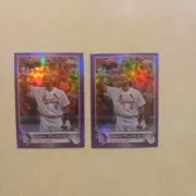 2022 Topps Chrome Update Series - Albert Pujols #USC50 Purple Refractor Lot (2)