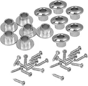 CIMAXIC Folk Guitar Semiclosed Guitar Tuner Ferrule Adapter Tuning Peg Bushings Mounting Screws 2 Pack