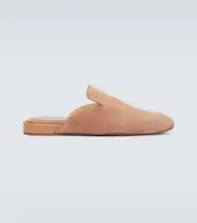 [Christian Louboutin] Christian Louboutin Navy Coolito Flat mules AU 6 brown