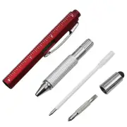Tool Pen Soft Rubber TipLevel Scale Touch Screen 14.9*1CM 6in1