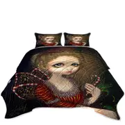 Holiday Candy Cane Angel Coverlet