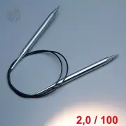 Lana Grossa Circular Knitting Needle Brass 100cm/2,0mm