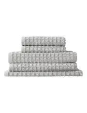 [Aura Home] Waffle Bath Towel Set in Dove