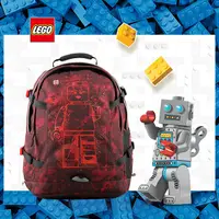 在飛比找PChome24h購物優惠-【LEGO】樂高青少年背包-紅機器人 20041-1916
