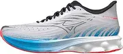 [Mizuno] Wave Skyrise 6 Running Shoes EU 46, 06 Nimbus Cloud Black Blue Pace, 12 US