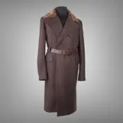 Authentic Belstaff Rare Wool Competition Full Length Trench Coat Bukhara Lamb
