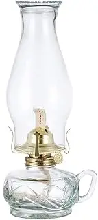 Kerosene Lamp, 2 Pcs Kerosene Lamp Blizzard Kerosene Burning Lantern with Clear Glass Lampshade Oil Lighting Dining Table Oil Lamps Emergency Light for Household Power Failure