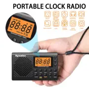 Portable FM/AM/SW Multiband Radio Receiver Digital Speaker Player W/ Headphones