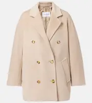 [Max Mara] Max Mara Rebus 101801 Icon wool and cashmere coat UK 10 beige