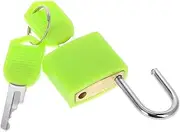 FOMIYES Small Brass Lock Suitcase Transparent Padlock Lock for Luggage Tiny Padlock with Key Mini Lockers Wangmeiping Memorial Tablet for The Dead Small Locker Copper Light Green