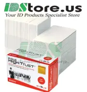 Evolis R3011 YMCKO Color Ribbon & 200 Blank White PVC Cards Bundle