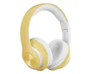 P68 Bluetooth-compatible 5.0 Foldable Rechargeable Wireless Headset HiFi Sound Headphones-Yellow - Yellow